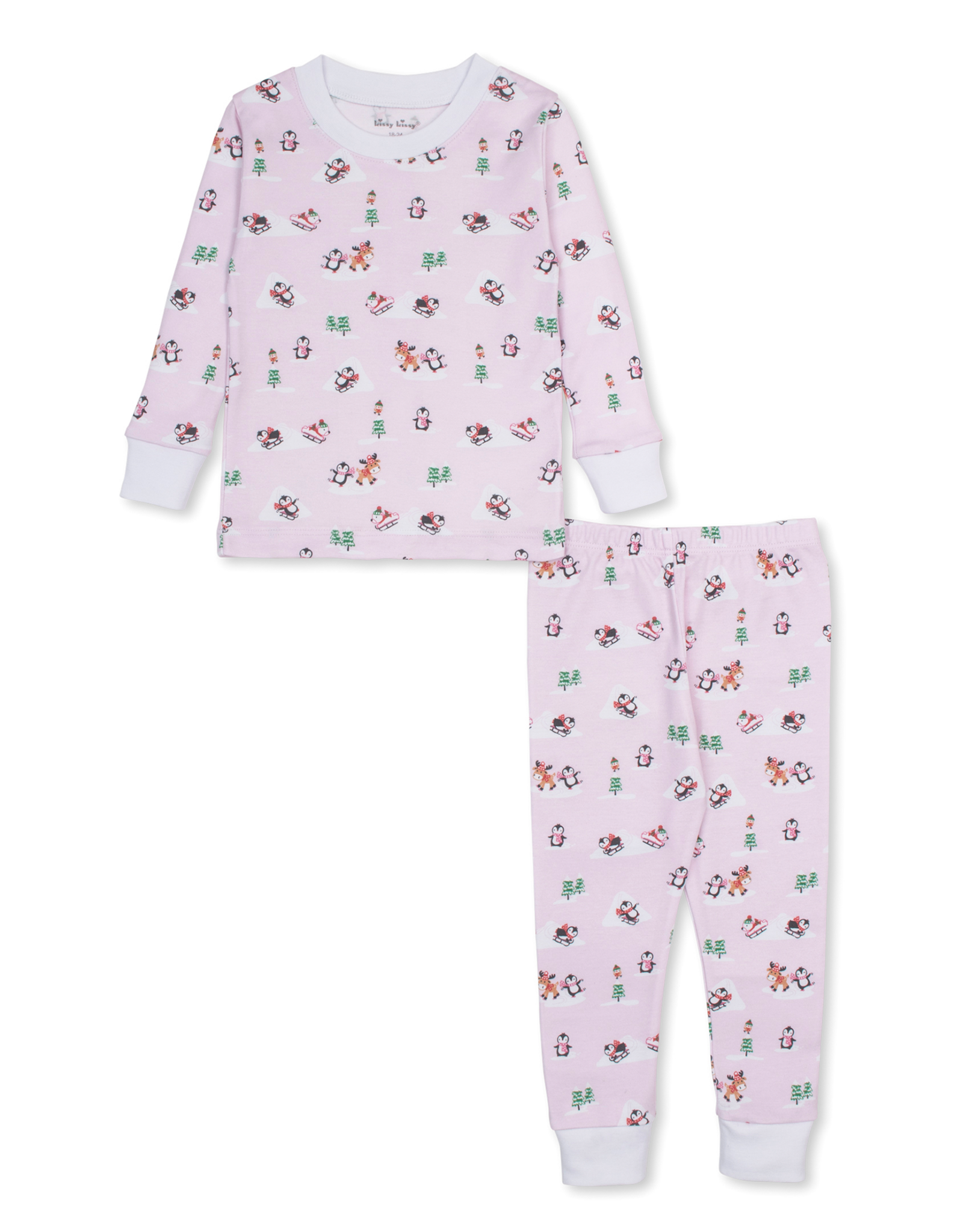 Kissy Kissy Snow Slides 2pc PJ PINK
