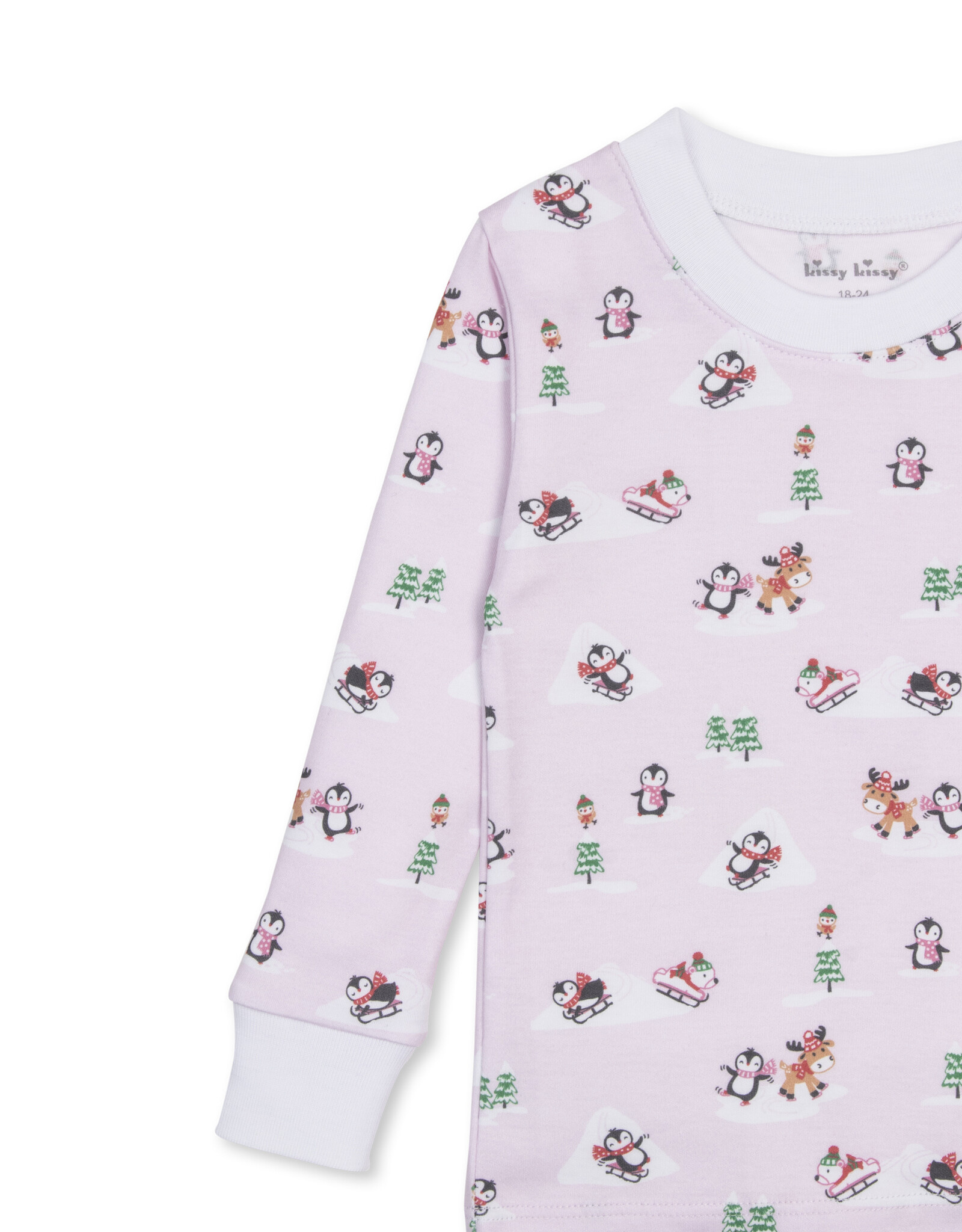 Kissy Kissy Snow Slides 2pc PJ PINK
