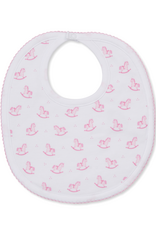 Kissy Kissy Gingham Rockers Bib PINK