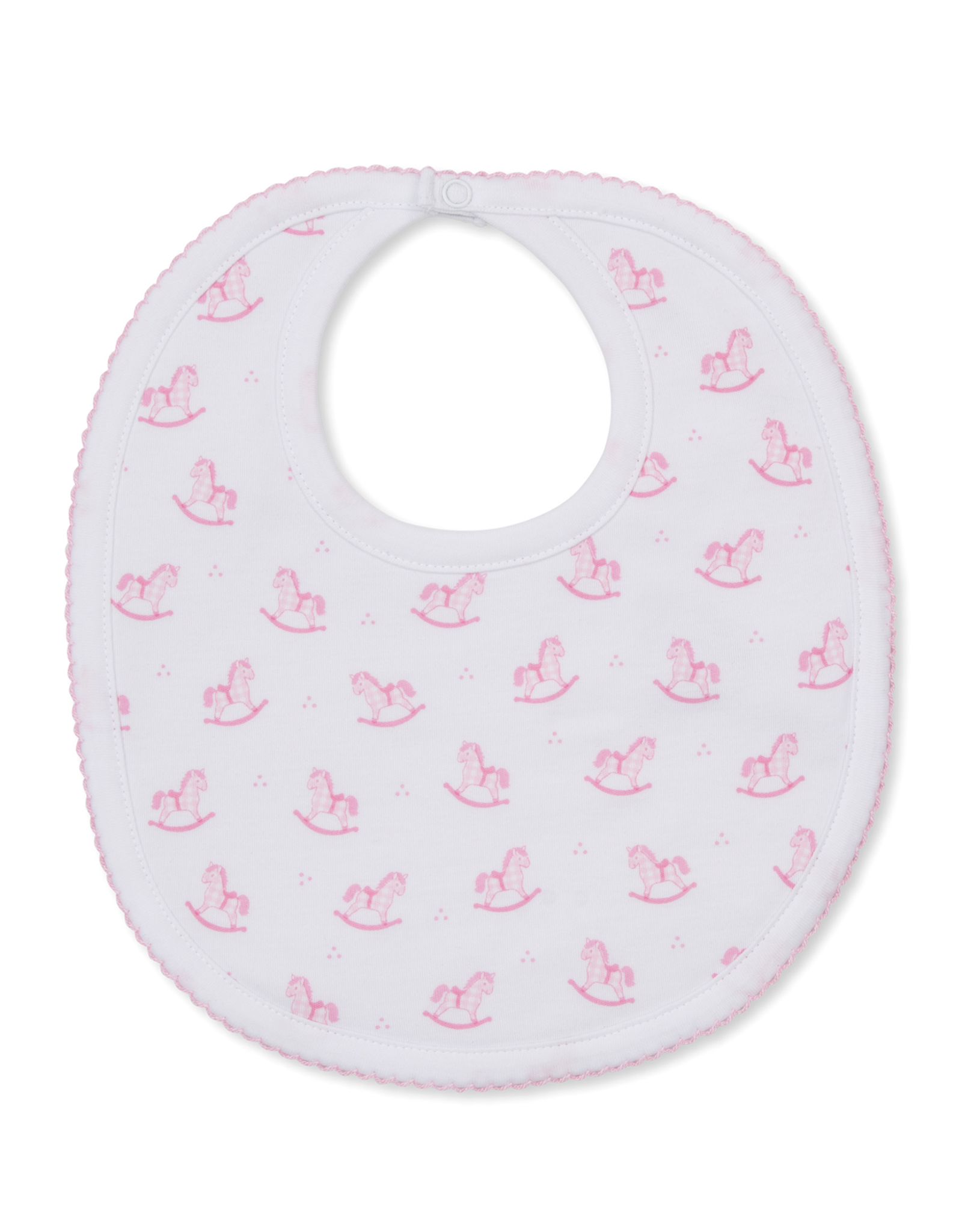 Kissy Kissy Gingham Rockers Bib PINK