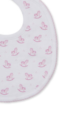 Kissy Kissy Gingham Rockers Bib PINK
