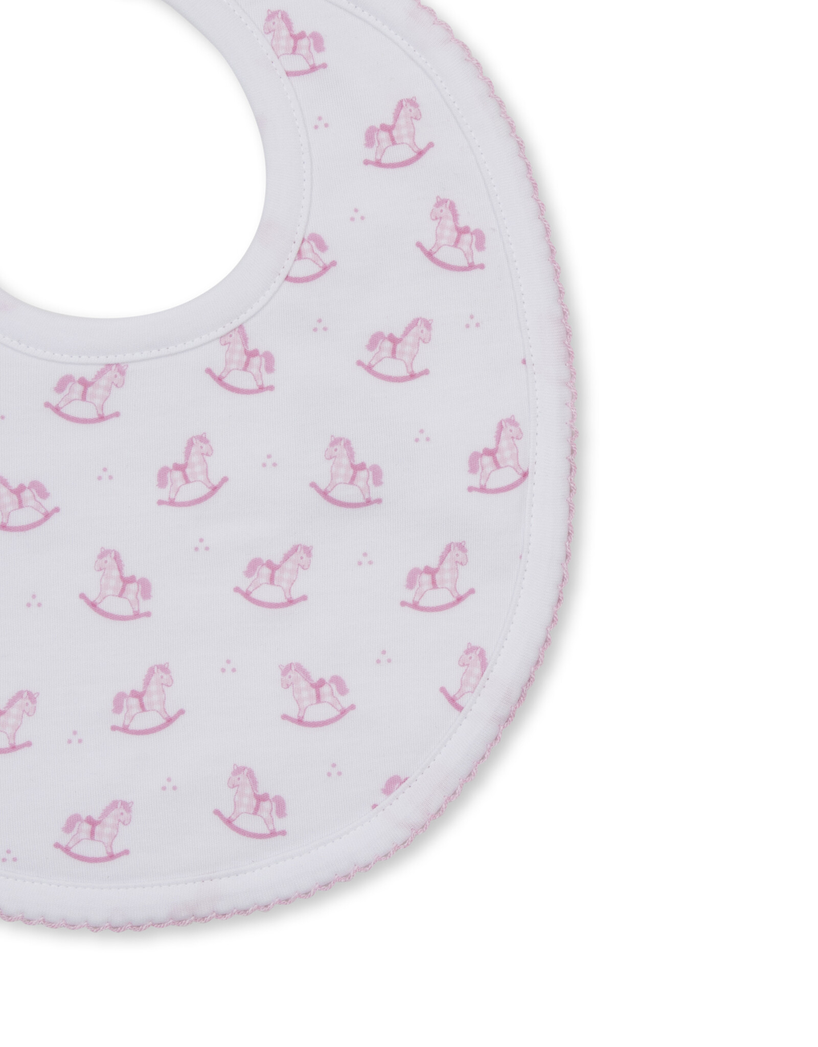Kissy Kissy Gingham Rockers Bib PINK