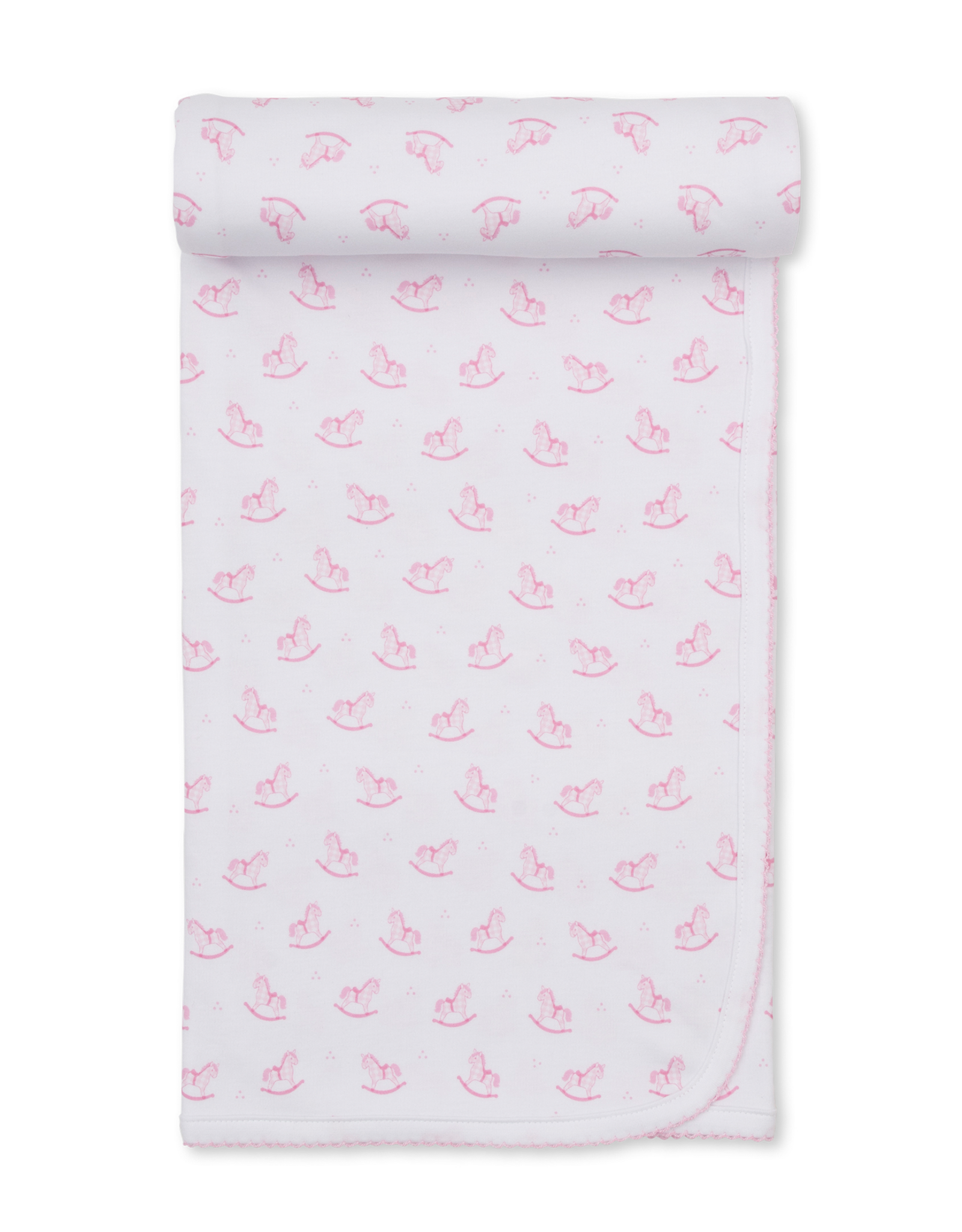Kissy Kissy Gingham Rockers Blanket PINK