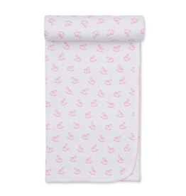 Kissy Kissy Gingham Rockers Blanket PINK