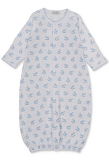 Kissy Kissy Gingham Rockers Converter Gown BLUE