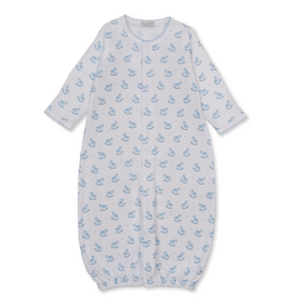 Kissy Kissy Gingham Rockers Converter Gown BLUE
