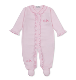 Kissy Kissy Gingham Rockers Stripe Footie PINK