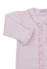 Kissy Kissy Gingham Rockers Stripe Footie PINK