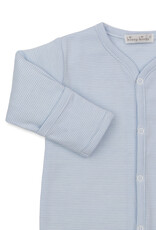 Kissy Kissy Gingham Rockers Stripe Footie BLUE