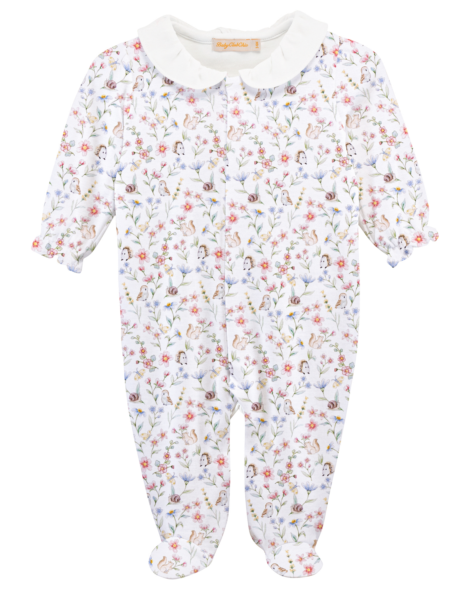 Baby Club Chic BCCF26 Bloomie Friends Collared Footie