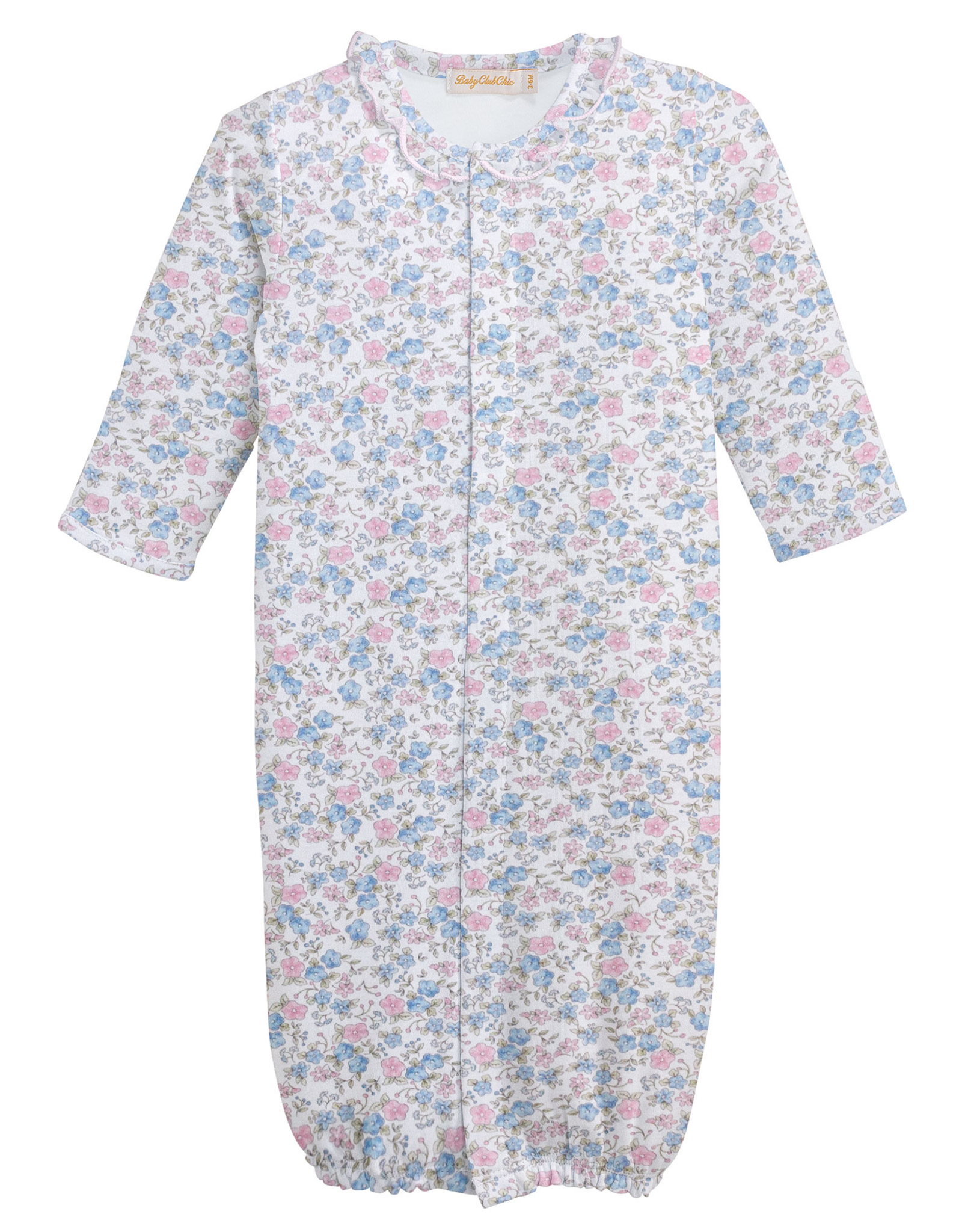 Baby Club Chic BCCF26 Tiny Soft Floral Ruffle Converter Gown