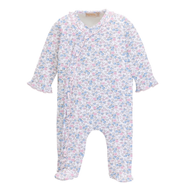Baby Club Chic Tiny Soft Floral Ruffle Footie