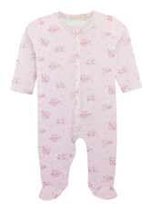 Baby Club Chic BCCF26 Tiny Bunch of Roses Ruffle Zipped Footie