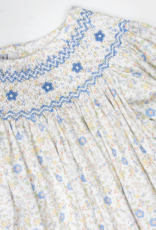 Sweet Dreams NHC209 Ashley Blue/Yellow Floral Smocked Dress