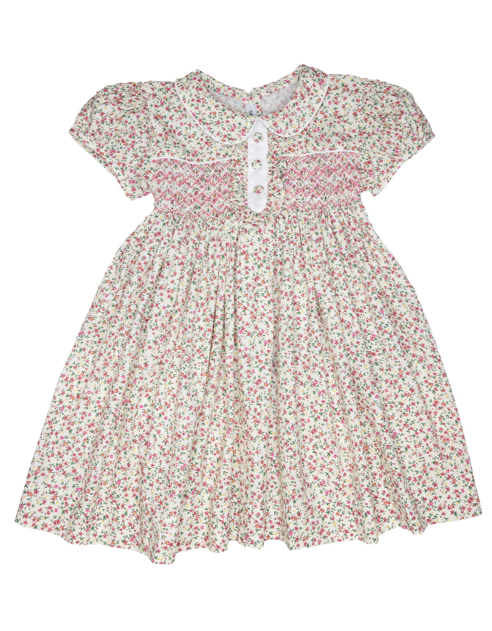 Sweet Dreams NHC203 Samantha Floral Smocked Dress