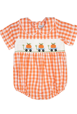Sweet Dreams MT177 Pumpkin Smocked BOY Bubble