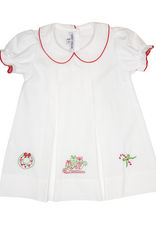 Sweet Dreams TT1480 Christmas White Pleated Dress