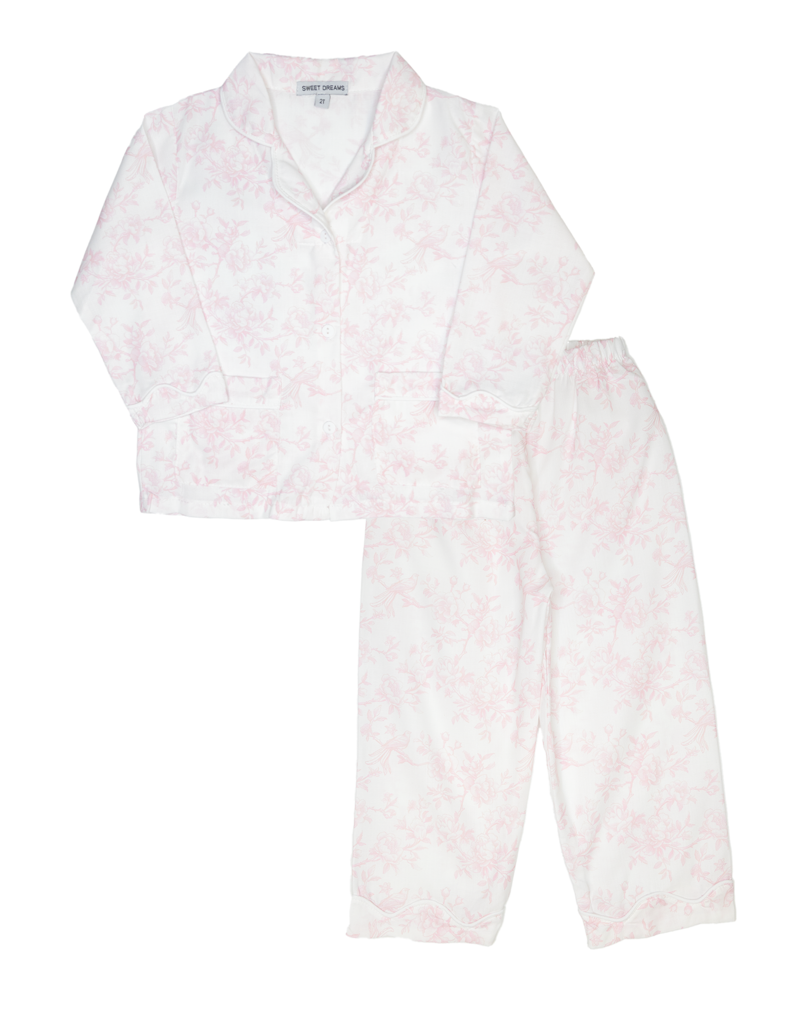 Sweet Dreams PJ283 Pink Victoria Toile Long PJ