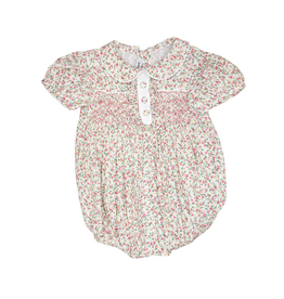 Sweet Dreams Samantha Floral Smocked Bubble