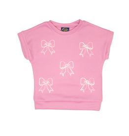 Emma Jean Pink Bow Embroidered Sweater