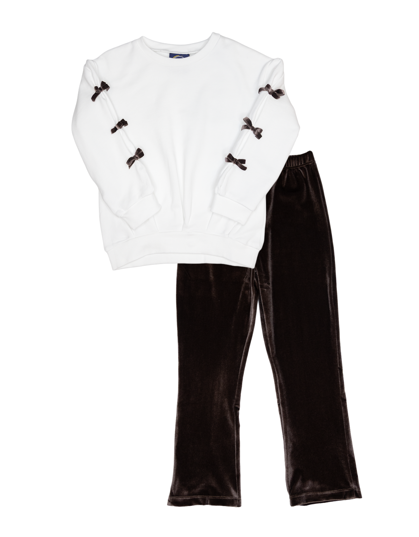 Emma Jean 1033 Trinity Pant Set Cream/Brown