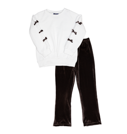 Emma Jean Trinity Pant Set Cream/Brown
