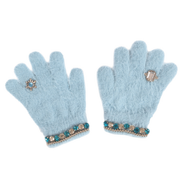 GreatPretenders Boujee Bijou Gloves Light Blue