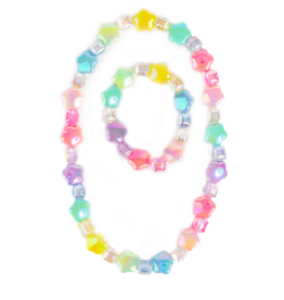 GreatPretenders Wish Upon a Rainbow Star Necklace & Bracelet