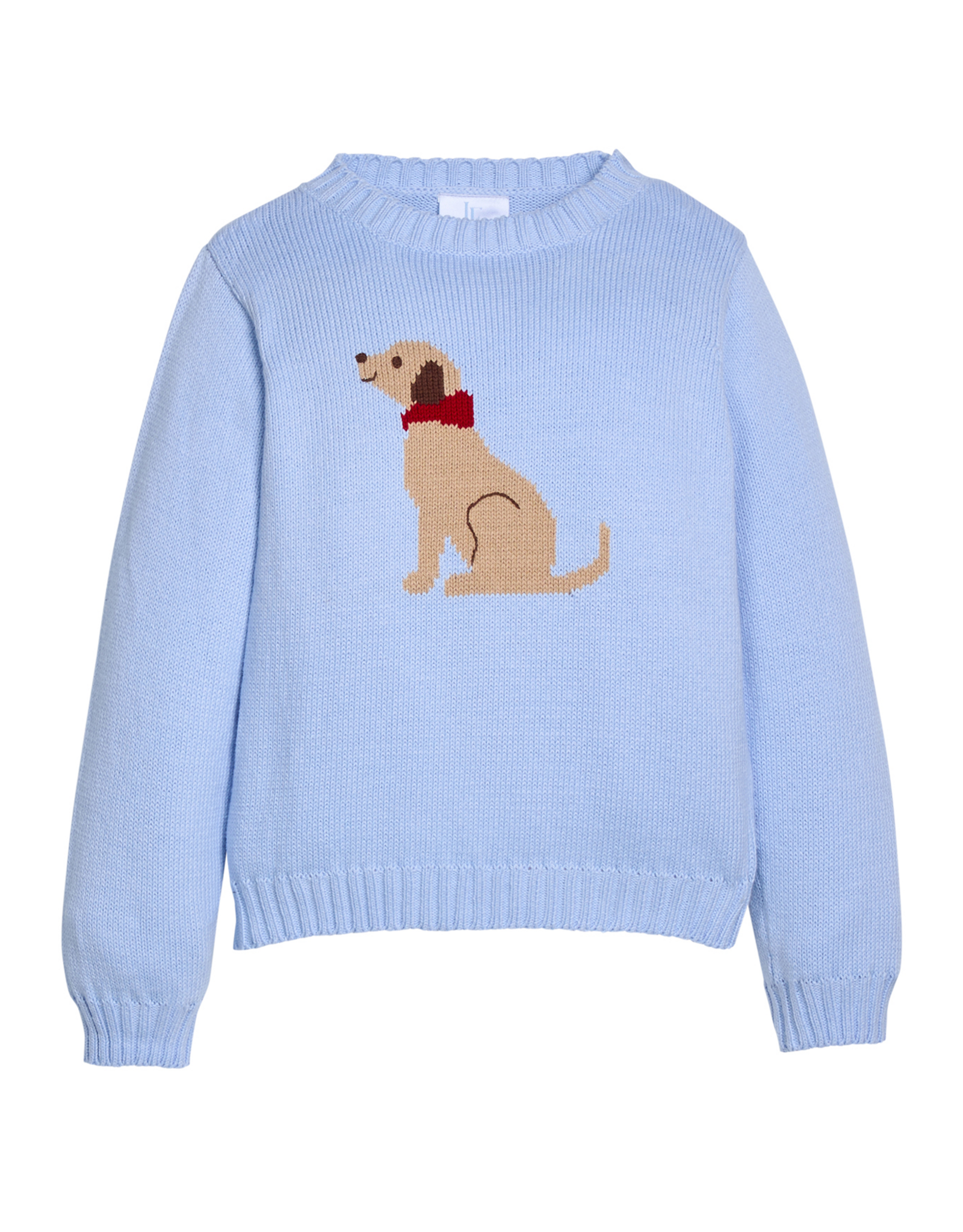 Little English LEF26 Intarsia Sweater Seated Lab
