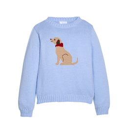 Little English Intarsia Sweater Seated Lab