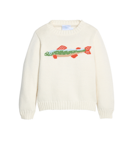 Little English Intarsia Sweater Brook Trout