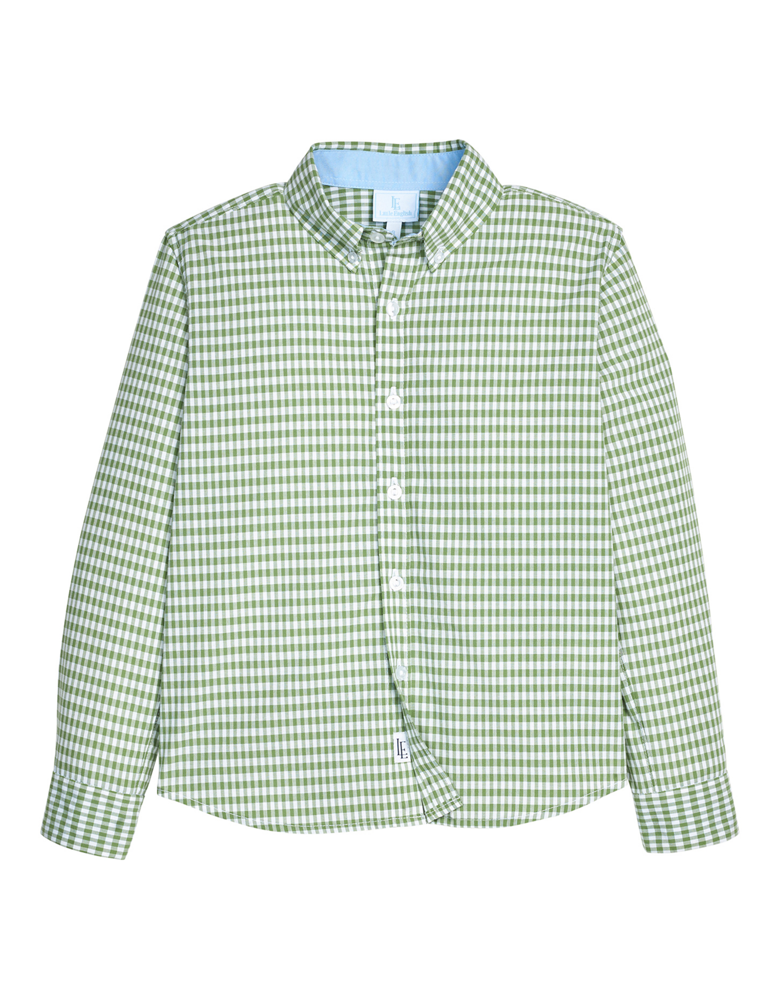 Little English LEF26 Button Down Shirt Watercress Gingham