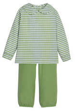 Little English LEF26 Watercress Gingham Pant Set