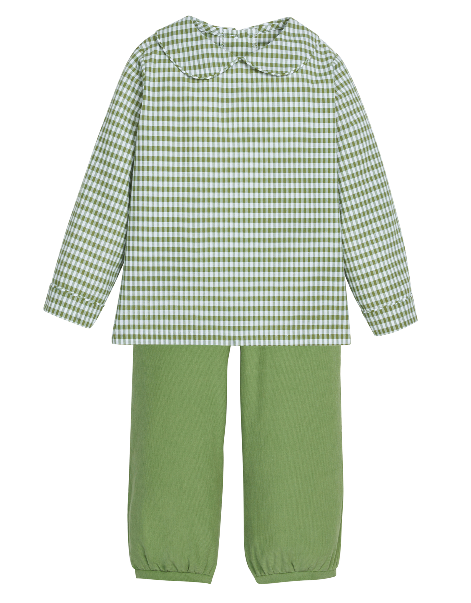 Little English LEF26 Watercress Gingham Pant Set