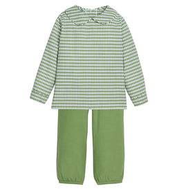 Little English Watercress Gingham Pant Set