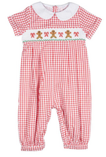 Teeta Teeta Rhett Romper Gingerbread