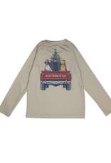 South Bound SBound LS Performance Tee 4361 Christmas Dog Truck