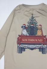 South Bound SBound LS Performance Tee 4361 Christmas Dog Truck