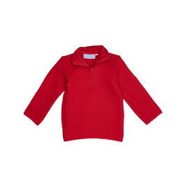 Trotter Street Kids 1/4 Quilted Pullover Red