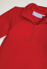 Trotter Street Kids TSF26 1/4 Quilted Pullover Red