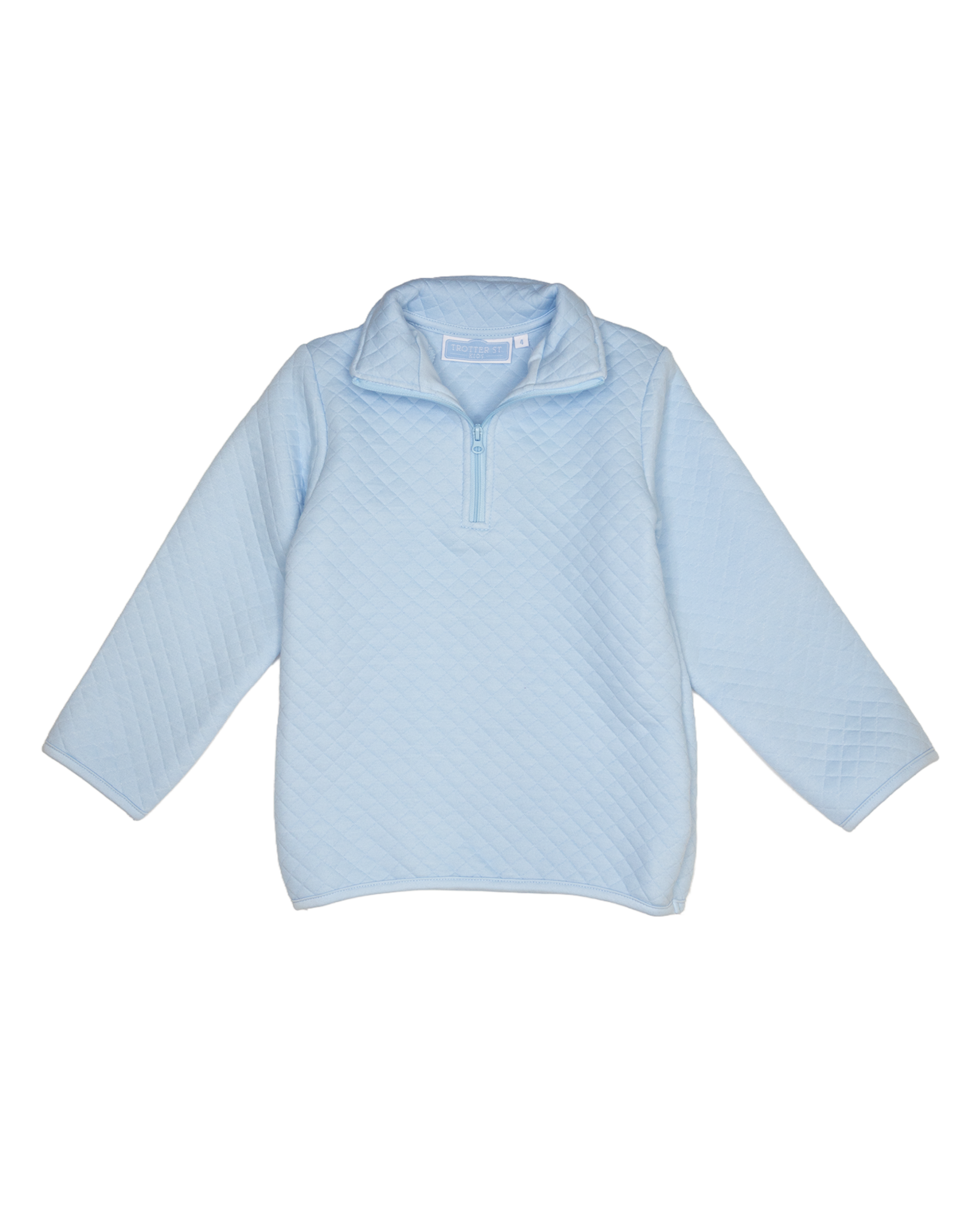 Trotter Street Kids TSF26 1/4 Quilted Pullover Light Blue