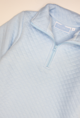 Trotter Street Kids TSF26 1/4 Quilted Pullover Light Blue