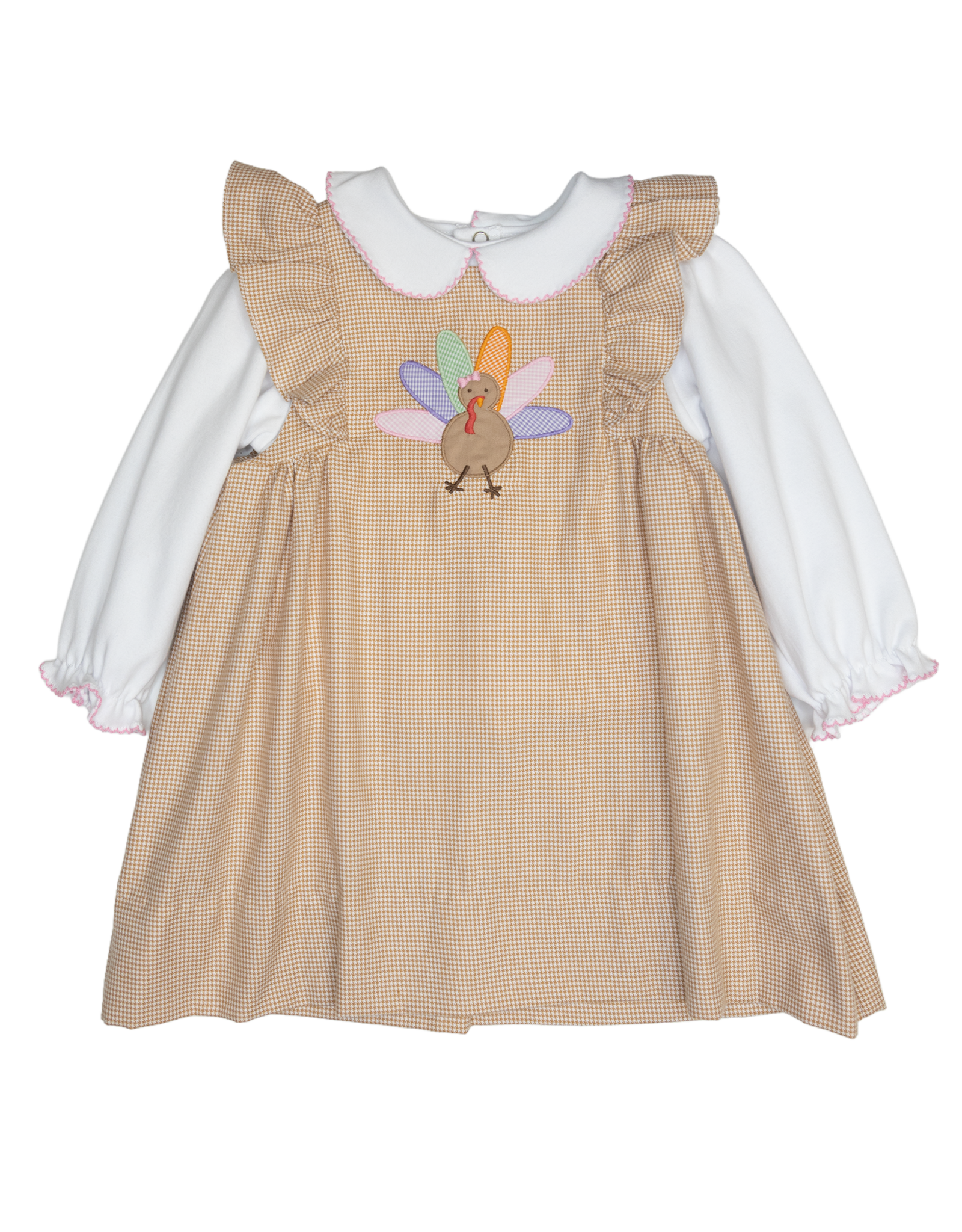 Petit Ami 3-4004 Turkey Applique Dress