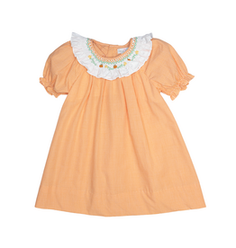 Petit Ami Pumpkin Smocked Dress