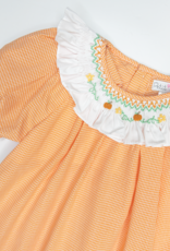 Petit Ami 2-3-4024 Pumpkin Smocked Dress