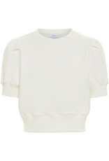 Pleat Riley Sweatshirt White
