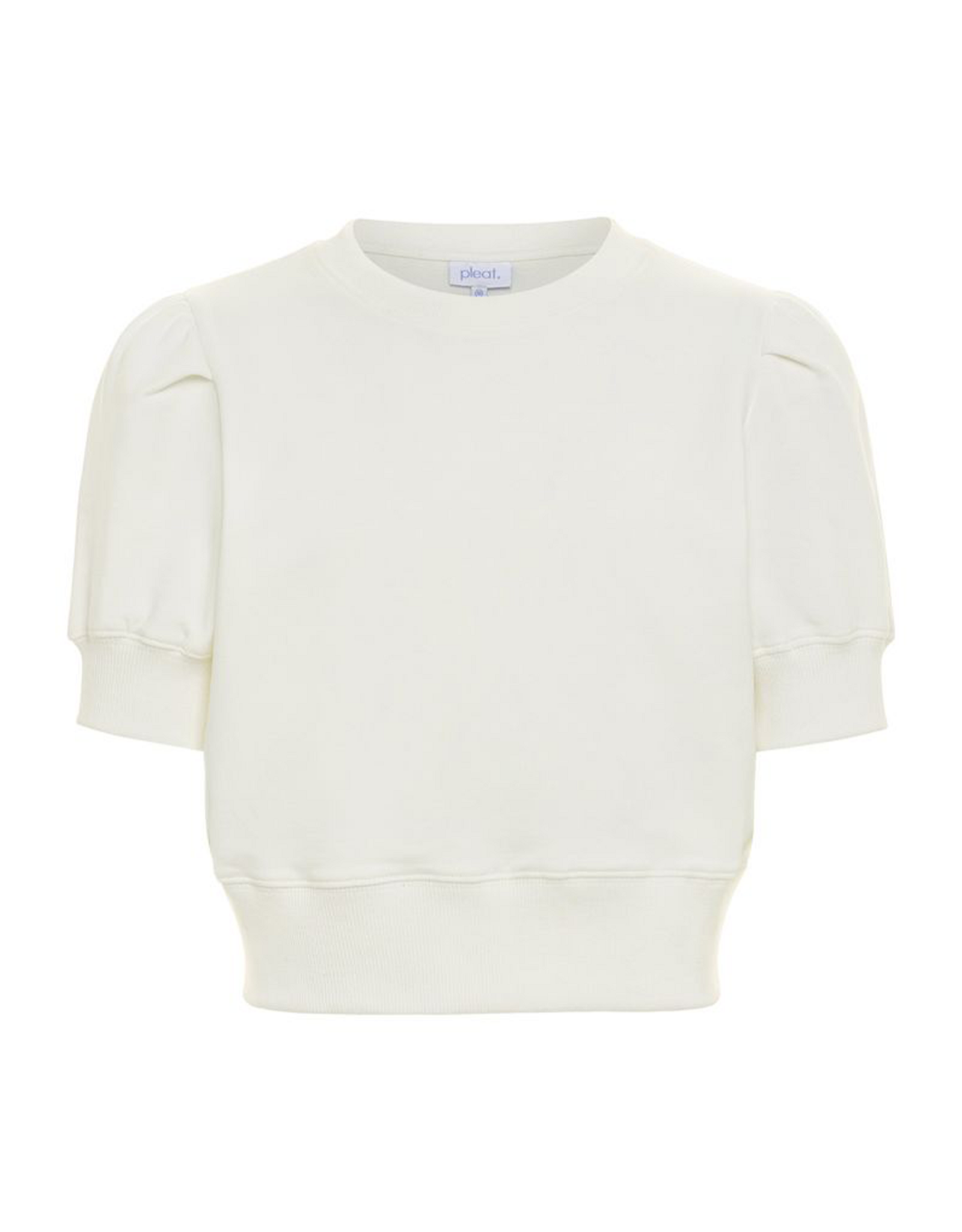 Pleat Riley Sweatshirt White