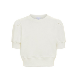 Pleat Riley Sweatshirt White