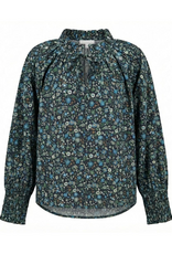 Pleat Blair Blouse Twilight Floral