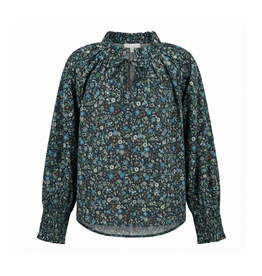 Pleat Blair Blouse Twilight Floral